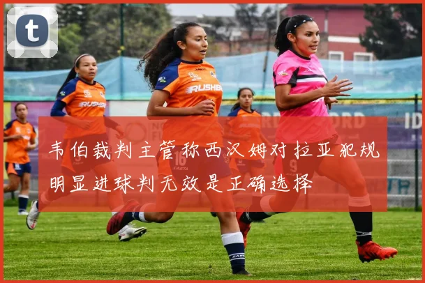 韦伯裁判主管称西汉姆对拉亚犯规明显进球判无效是正确选择